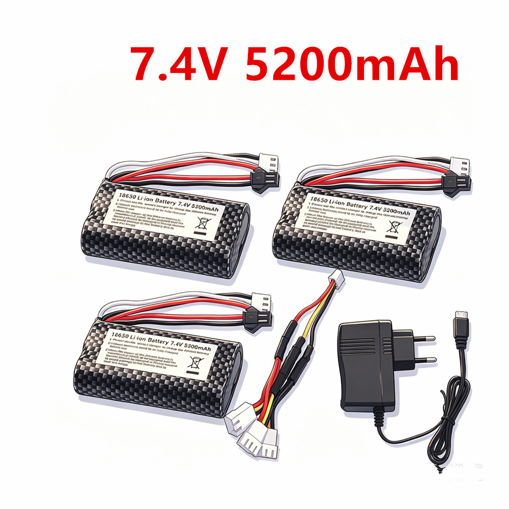 Drone Battery Li-Ion - Batterie Li-ion 7.4V 5200mAh 18650 SM