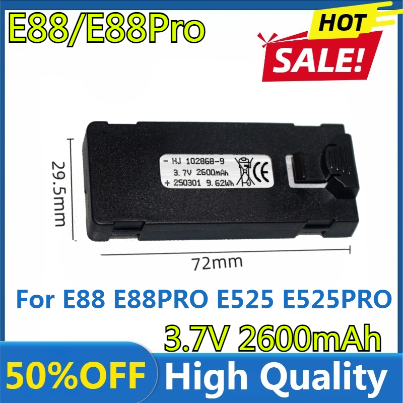 Drone Battery Balance Charger - Batterie E88 3.7V 2600mAh pour E88