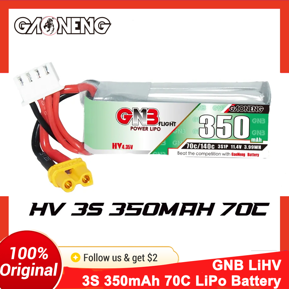 Drone Battery 3S - Batterie LiPo Gaoneng GNB 350mAh 3S