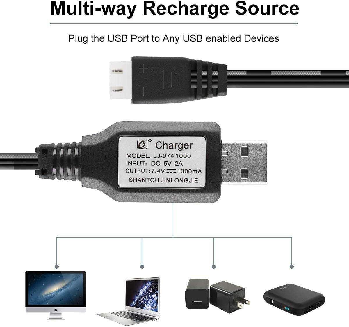 Câble de chargeur USB pour bat - Drone Battery Balance Charger avis et prix