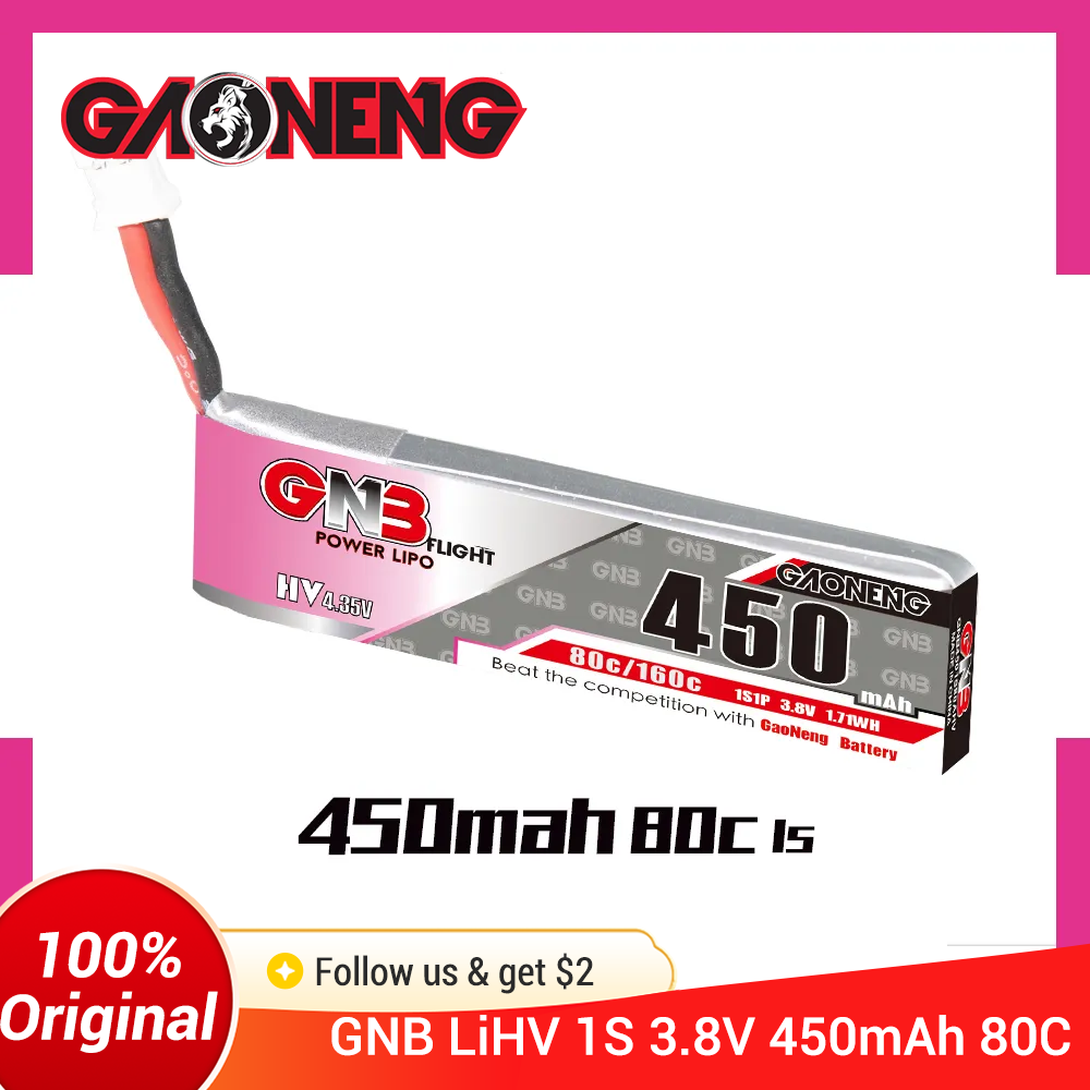GAONENG GNB 1S 450mAh 80C/160C - Drone Battery Li-Ion avis et prix