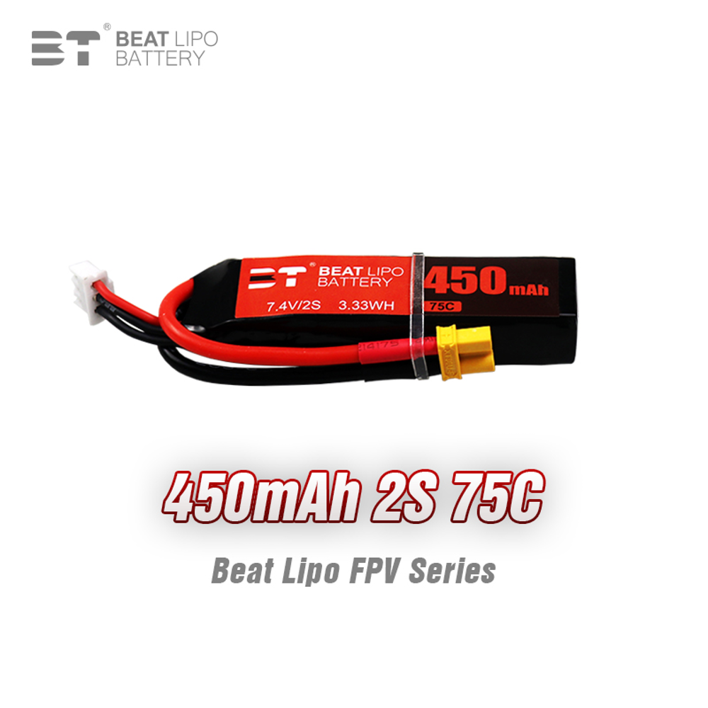 BEAT 2S 7.4V 450mAh 75C batter - Drone Battery Li-Ion avis et prix