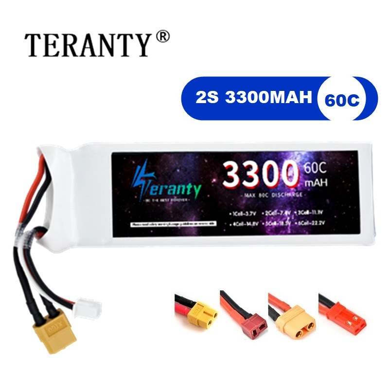 Batterie LiPo 2s 7.4V 3300mAh  - Drone Battery Lipo avis et prix