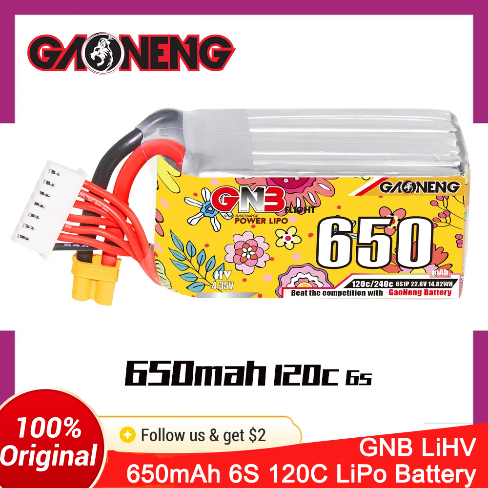 Batterie LiPo GAONENG 6S 650mA - Drone Battery 6S avis et prix