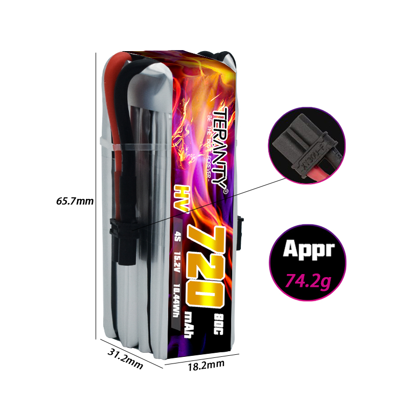 Batterie Lipo HV TERANTY 720mA - Drone Battery Plate avis et prix