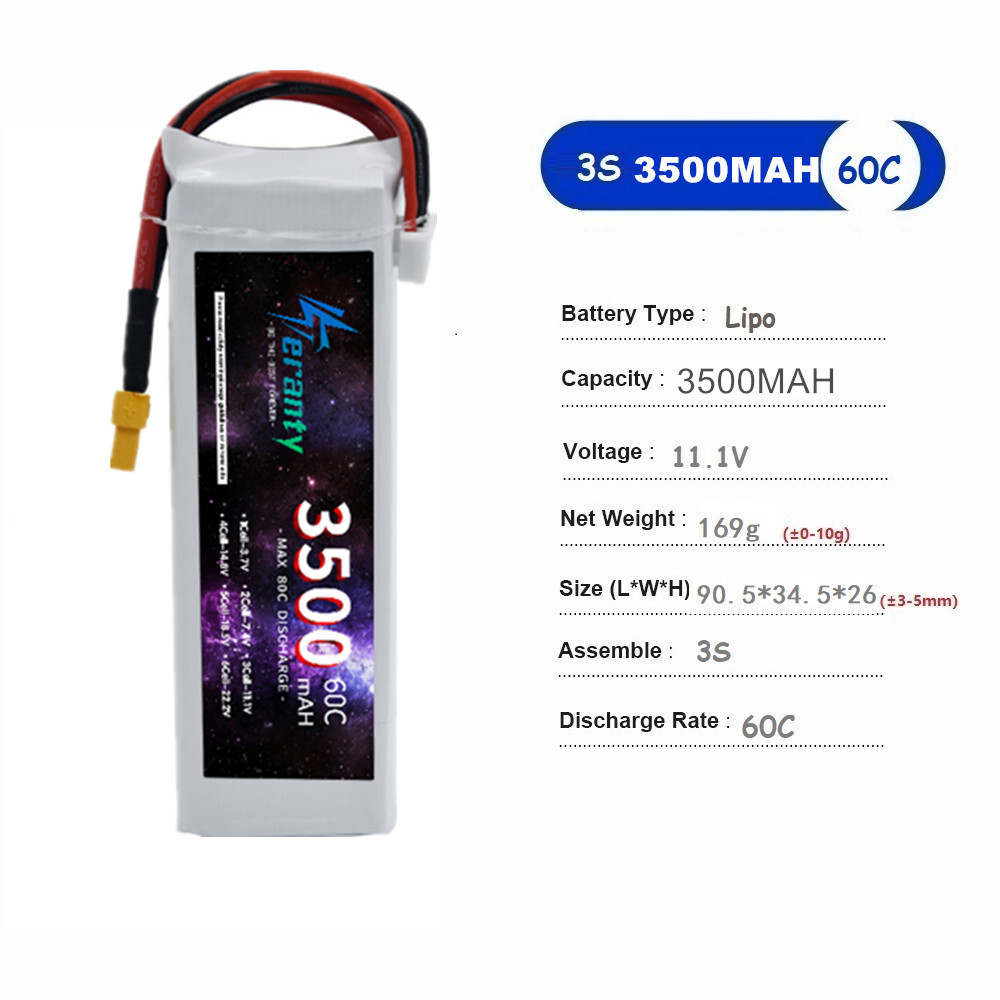 TERANTY 2S 3S 4S 6S batterie L - Drone Battery 3S avis et prix